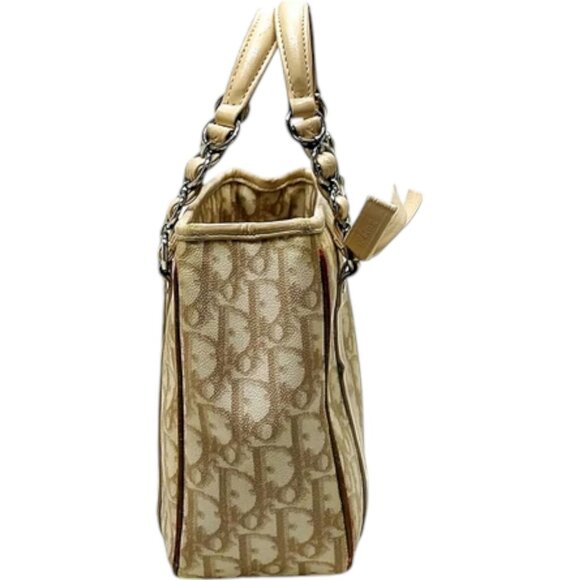 517298BP (L4) Christian Dior Hand Bag Beige PVC - Picture 4 of 9